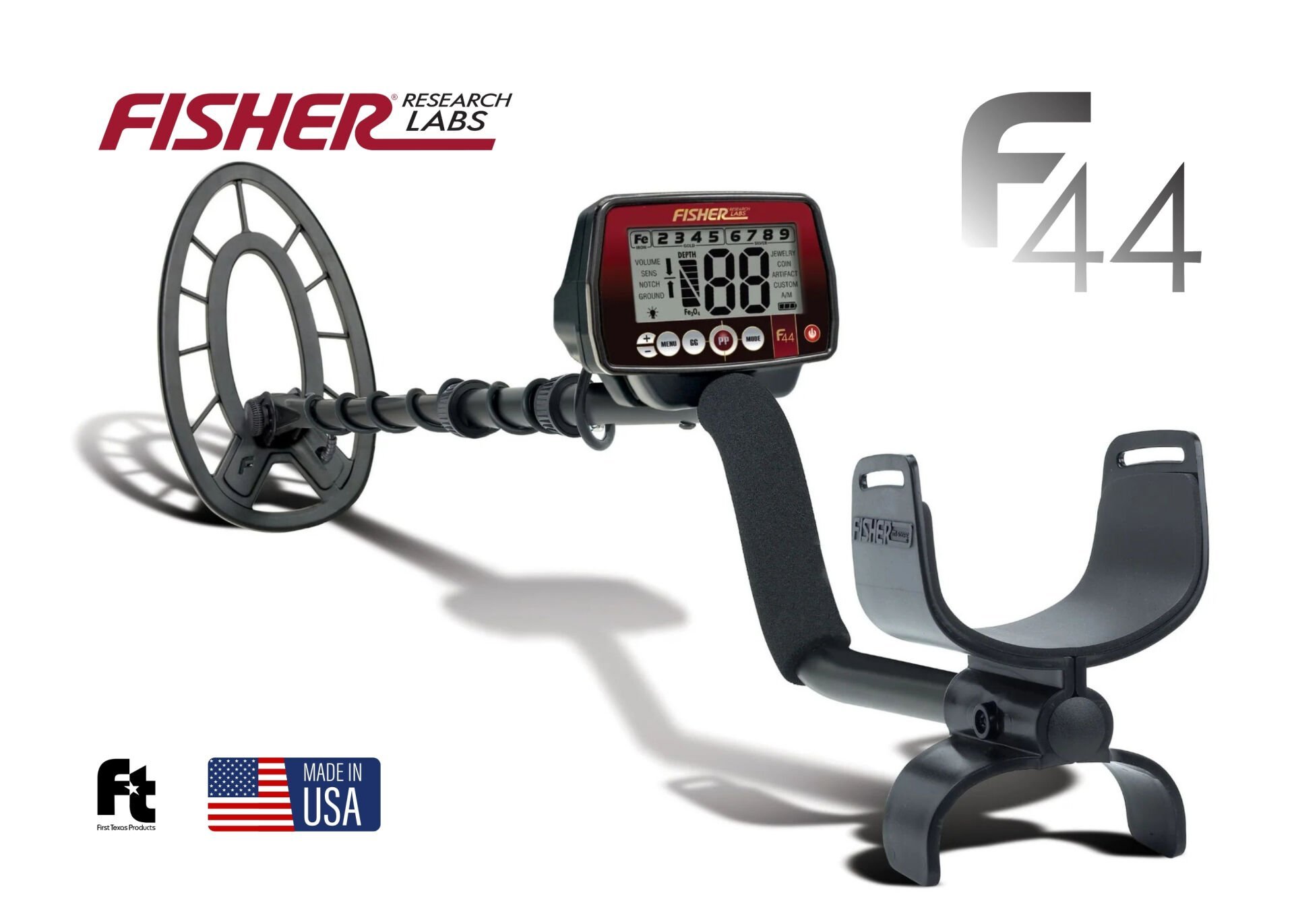 FISHER F44- 28cm Concentric Elips Başlık İle Define Dedektörü