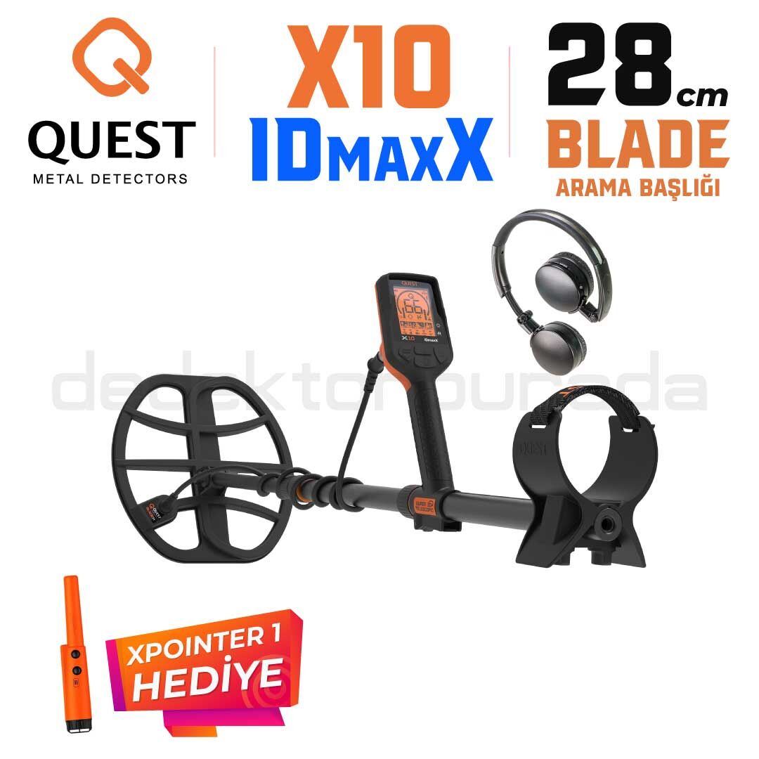 X10 IDmaxX Dedektör + Kablosuz Kulaklık