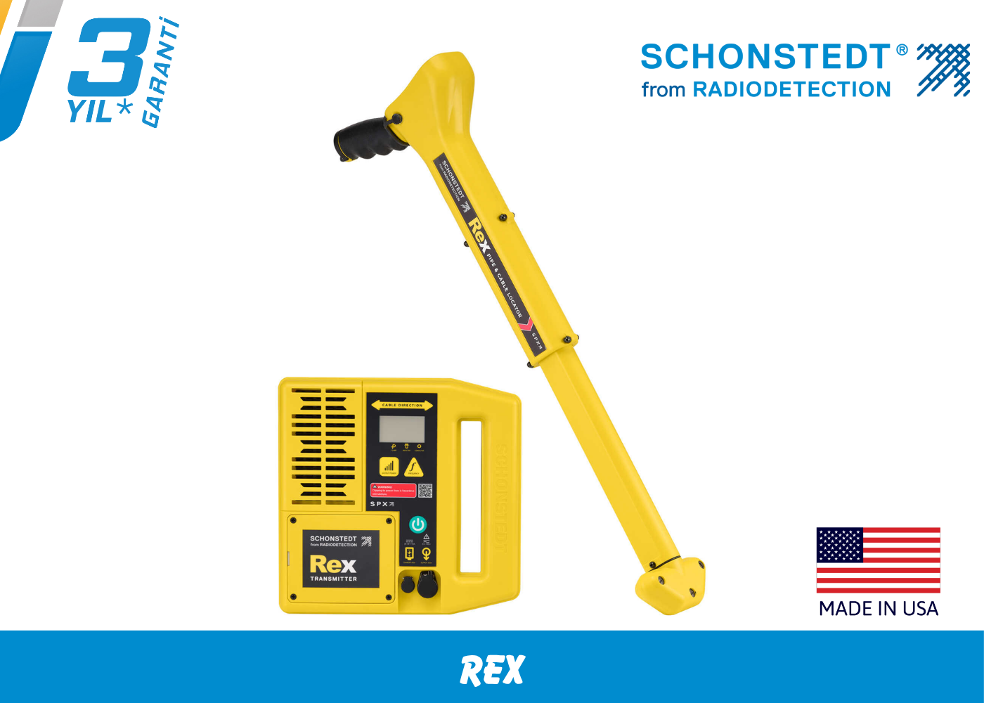 Schonstedt Rex Kablo ve Boru Tespit Dedektörü