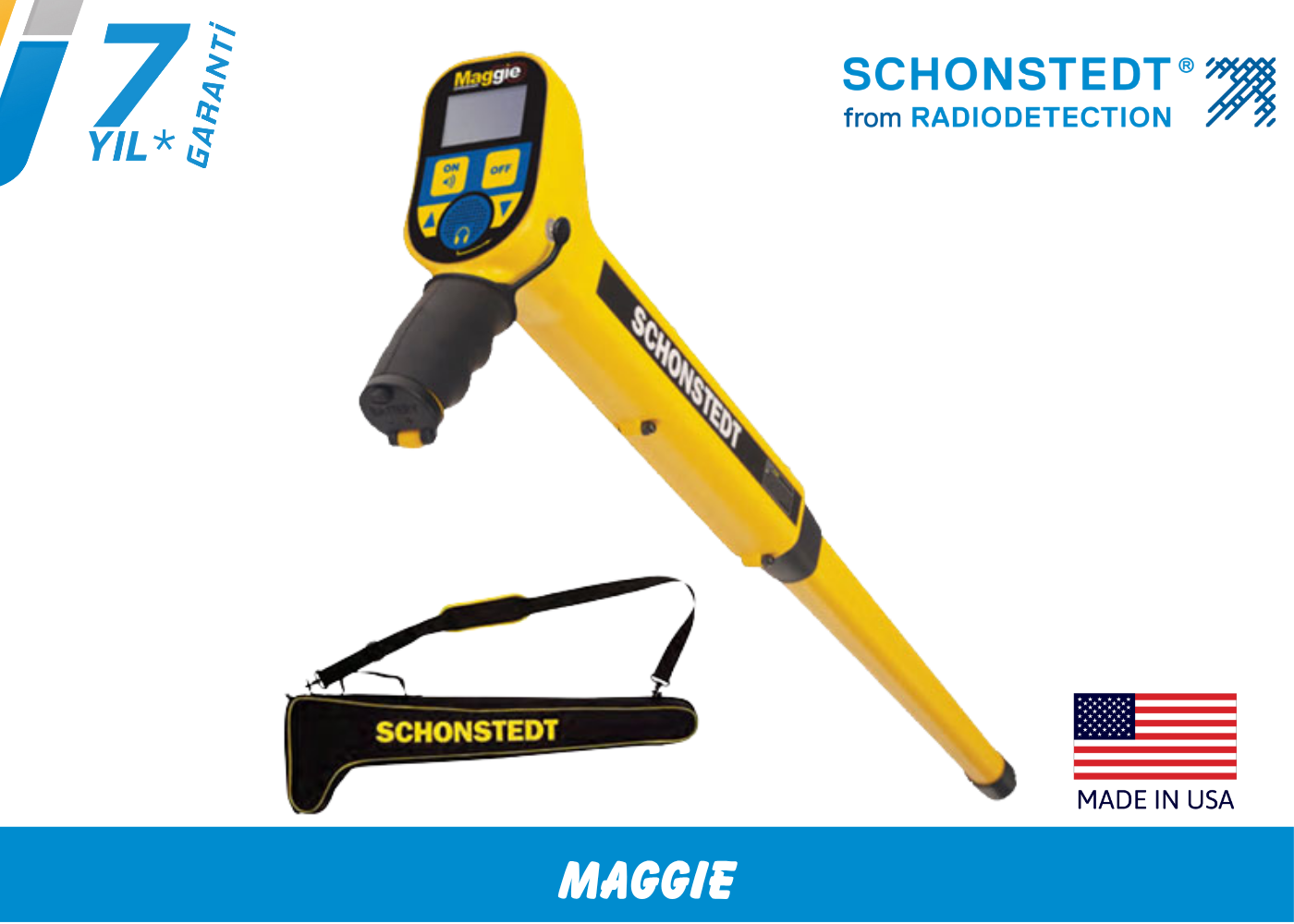 Schonstedt Maggie Rögar Kapağı Tespit Dedektörü (Manyetik Locator)
