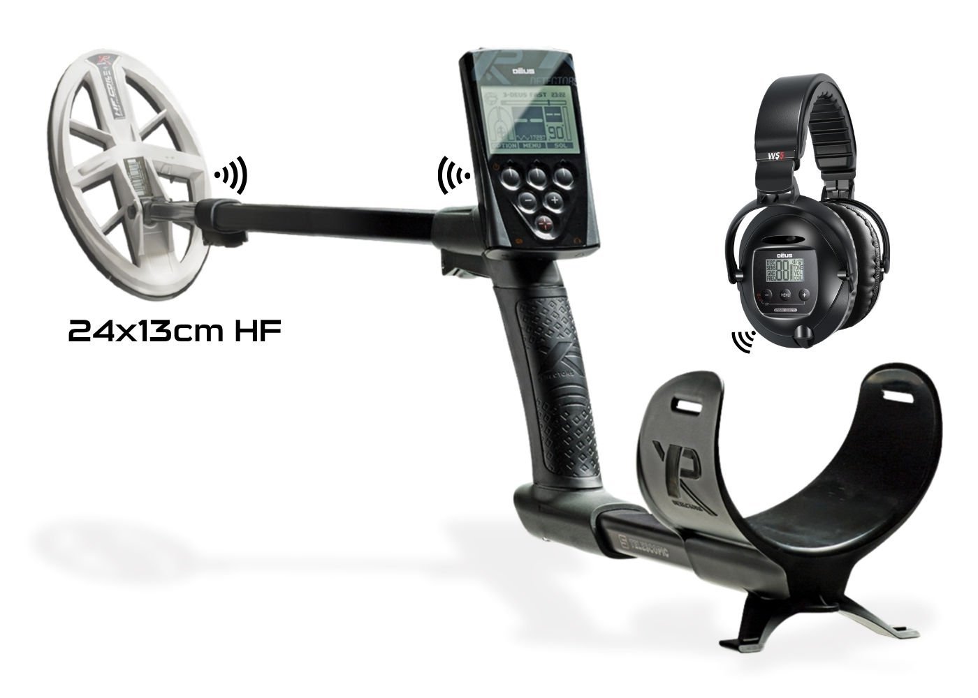 XP Deus Dedektör (Ana Ünite, WS5 Kablosuz Kulaklık ve 24X13CM HF Başlık ile)