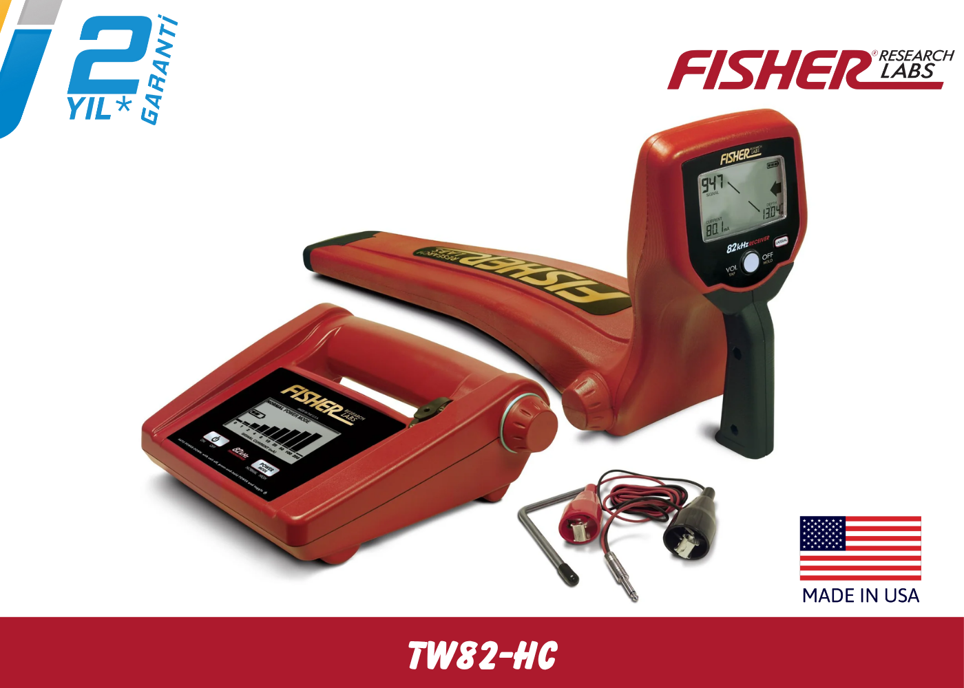 Fisher TW-82 HC Kablo ve Boru Tespit Dedektörü