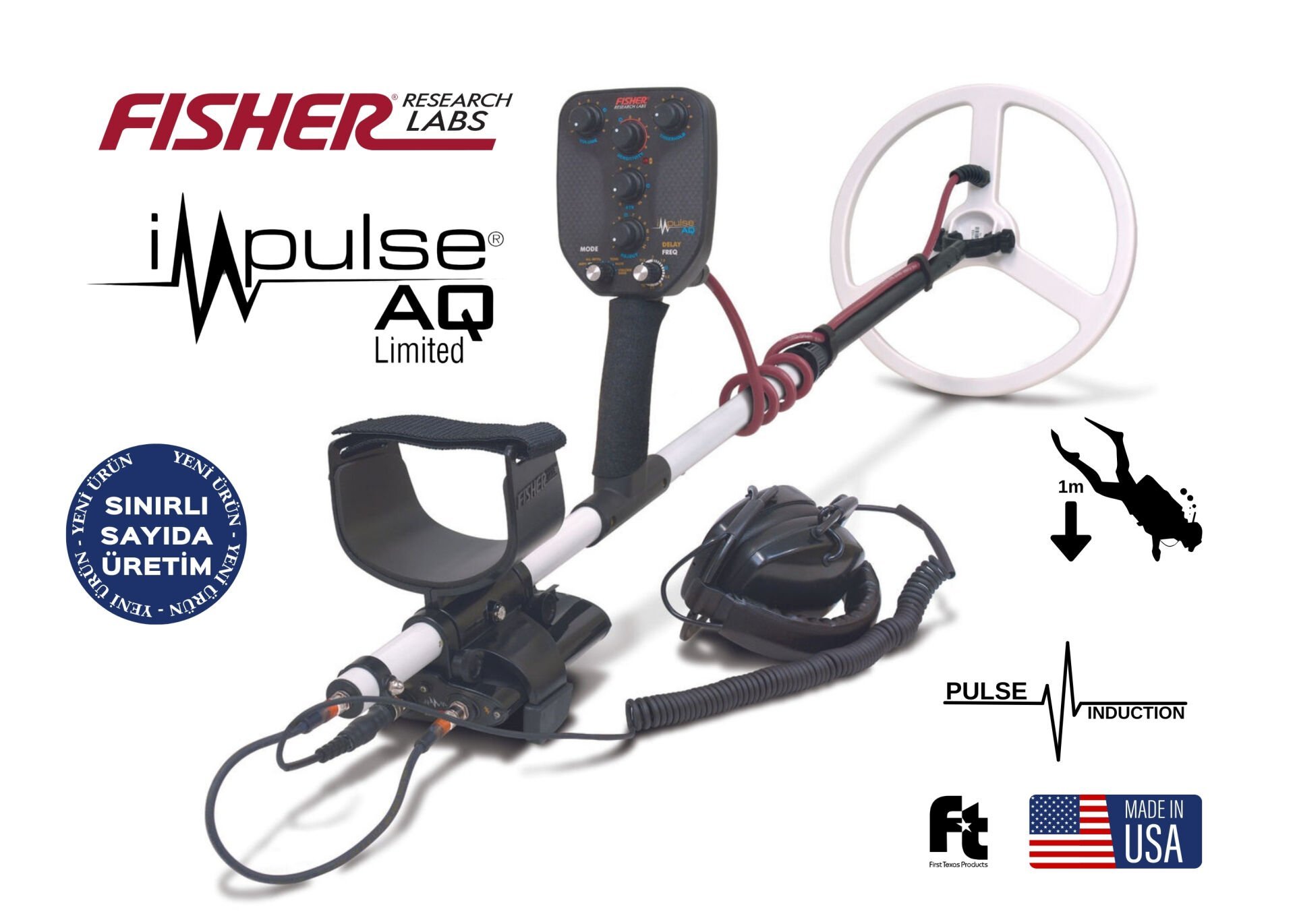 Fisher Impulse AQUA Su Altı ve Kara Define Dedektörü