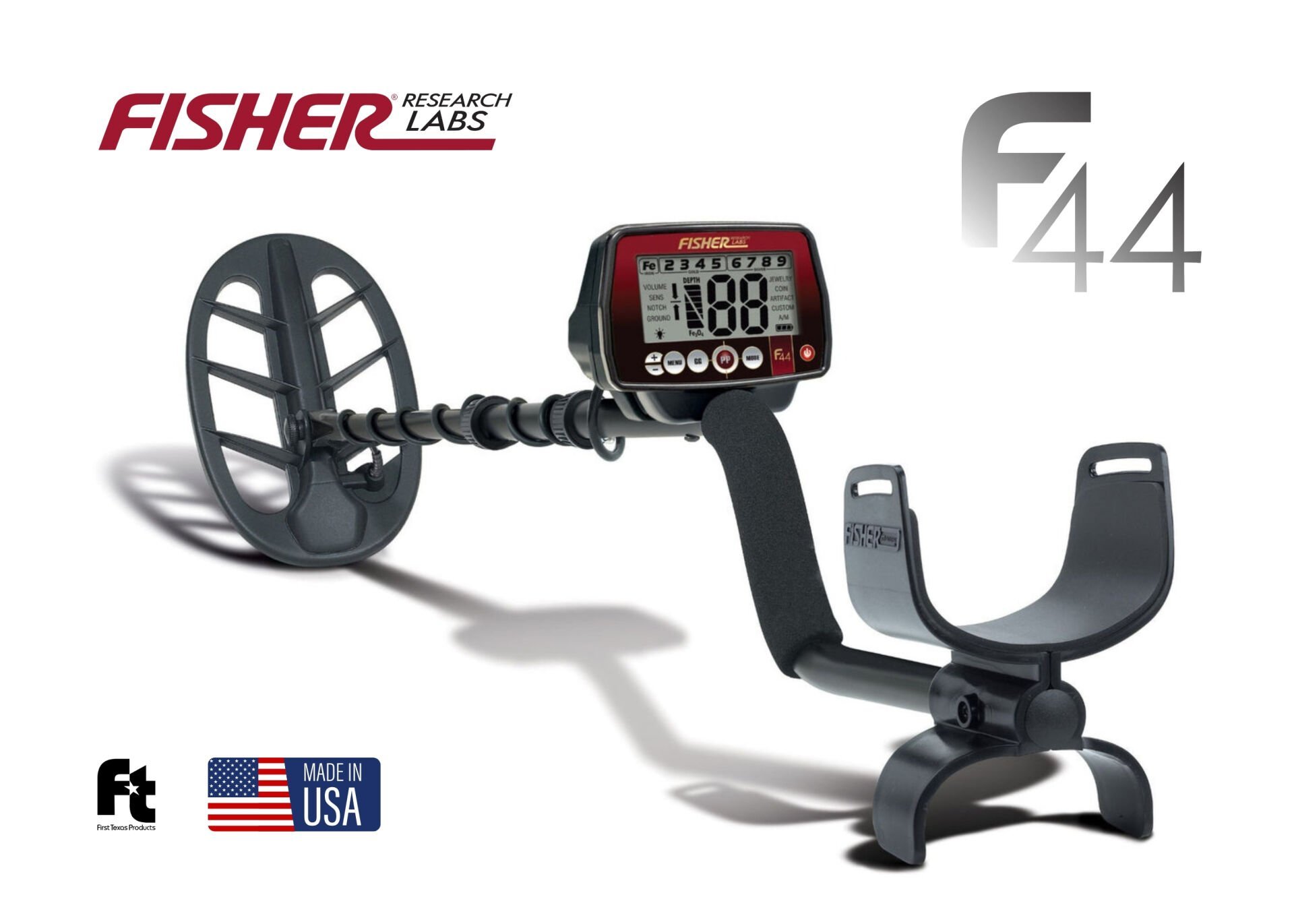 FISHER F44- 28cm DD Başlık ile Define Dedektörü