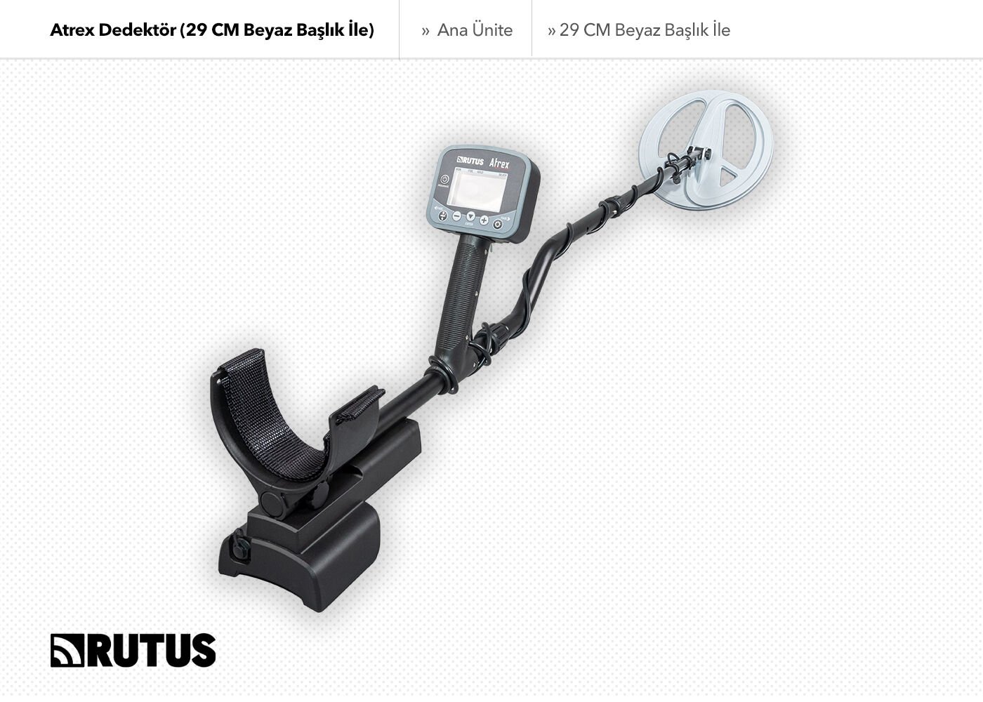 Rutus Atrex Dedektör (29CM Beyaz Başlık İle)