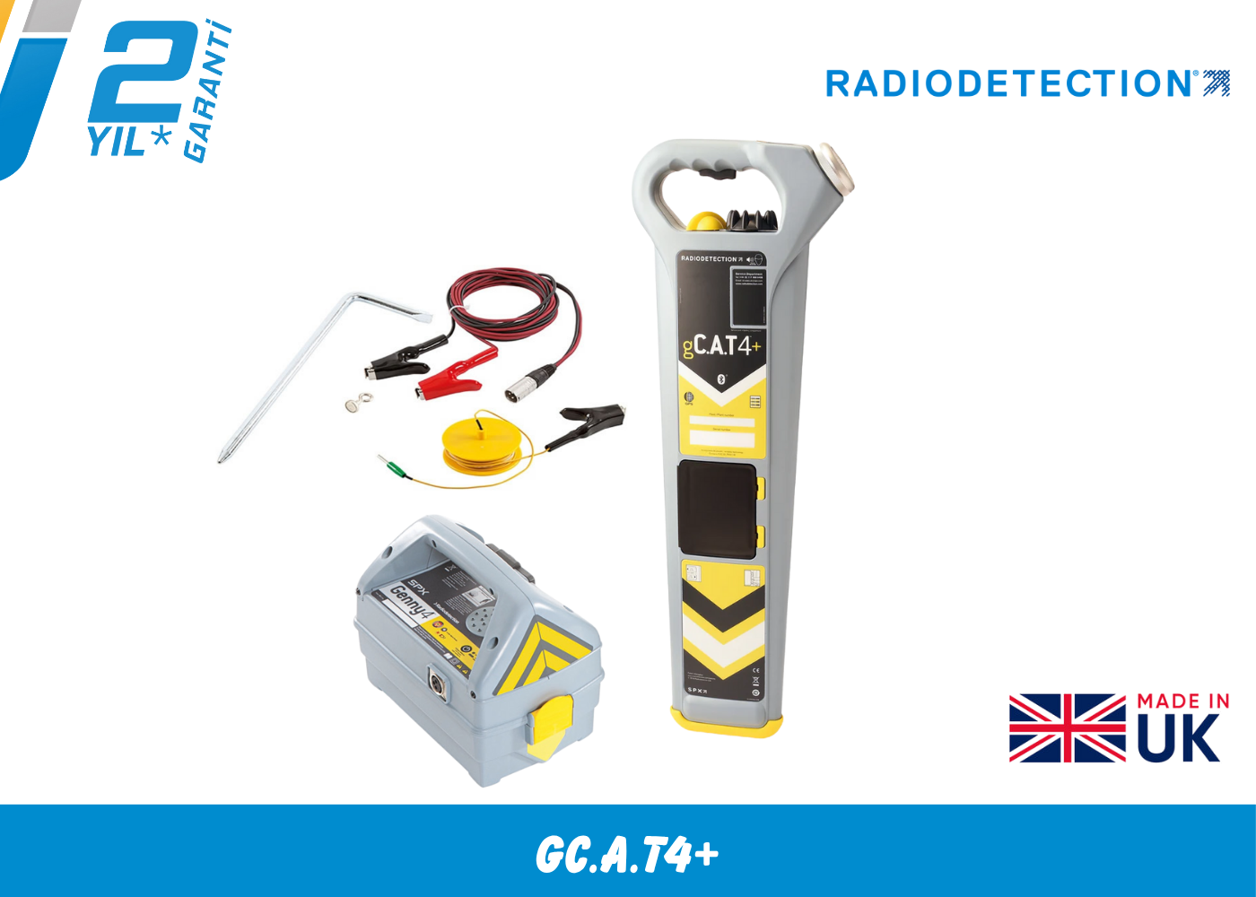 Radiodetectıon gC.A.T4+ Kablo ve Boru Tespit Dedektörü