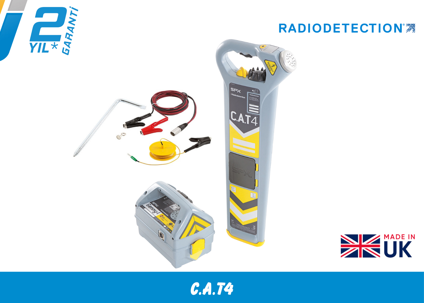 Radiodetectıon C.A.T4 Kablo ve Boru Tespit Dedektörü