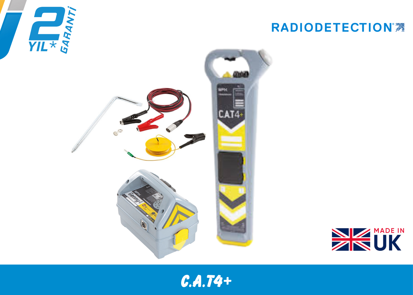 Radiodetectıon C.A.T4+ Kablo ve Boru Tespit Dedektörü