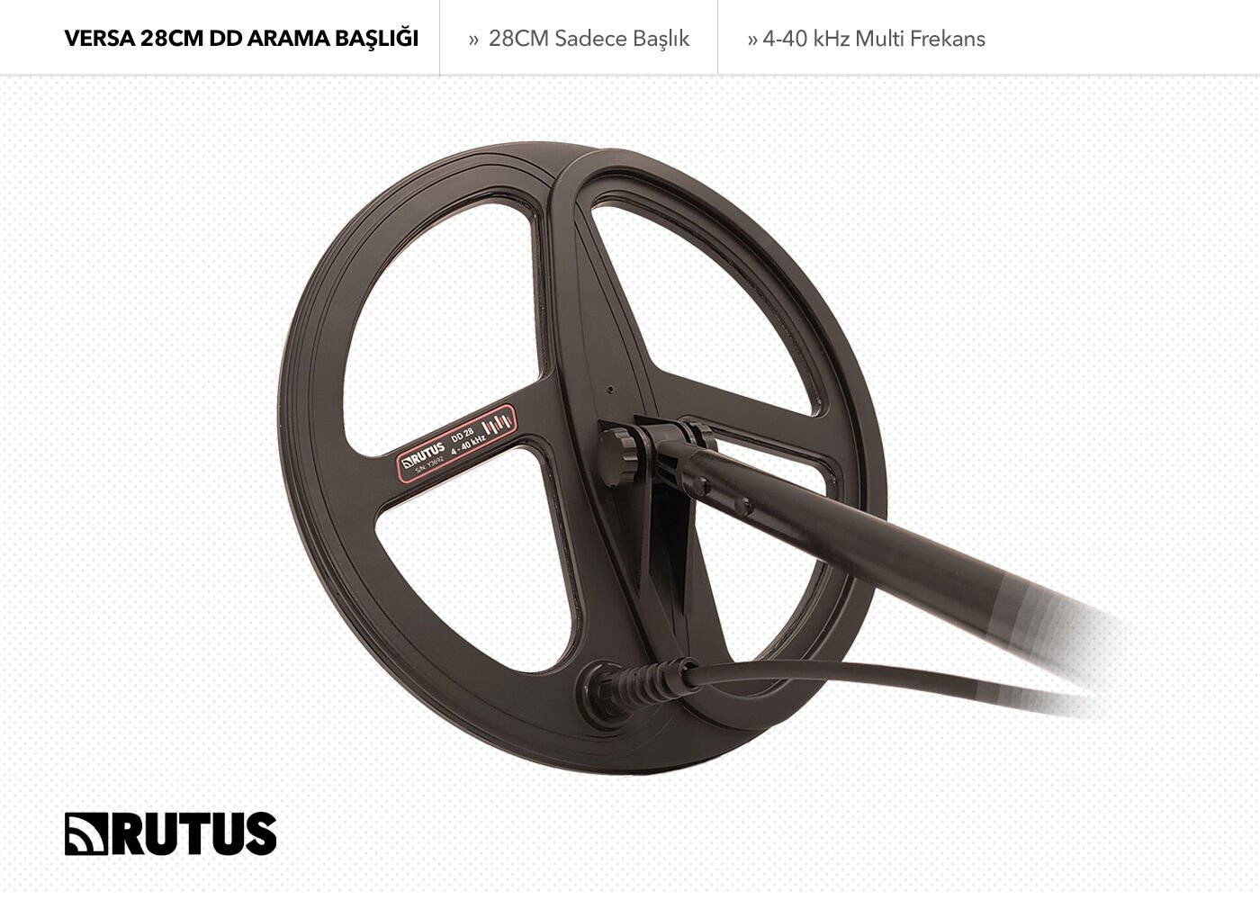 Rutus Versa 28CM DD Arama Başlığı (Sadece Başlık)