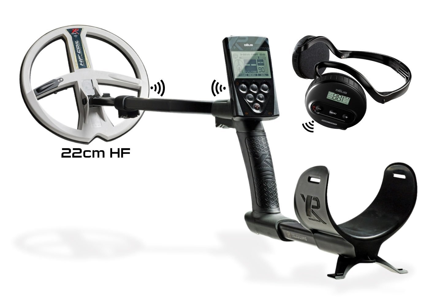 XP Deus Dedektör (Ana Ünite, WS4 Kablosuz Kulaklık ve 22CM HF Başlık ile)