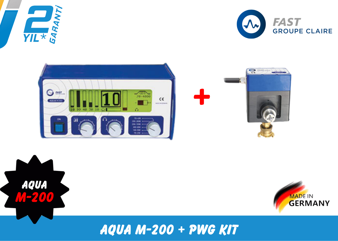 Fast Aqua M200 Su Kaçak Tespit Cihazı (PWG KIT)