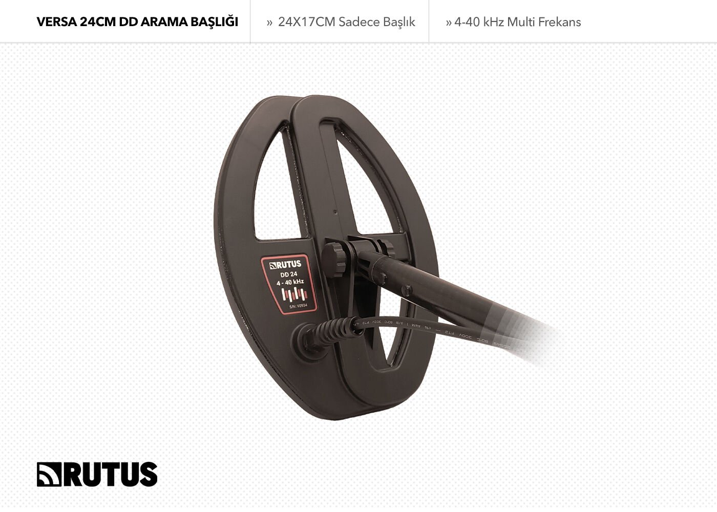 Rutus Versa 24CM DD Arama Başlığı (Sadece Başlık)