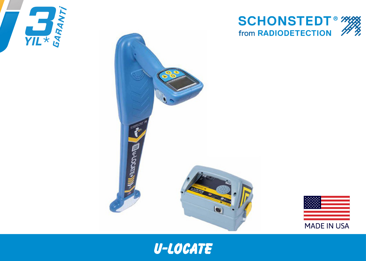 Schonstedt U-Locate Kablo ve Boru Tespit Dedektörü