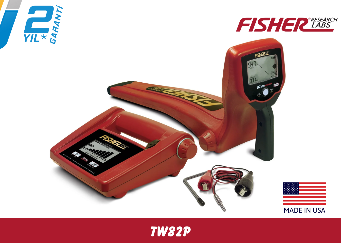 Fisher TW-82P Kablo ve Boru Tespit Dedektörü